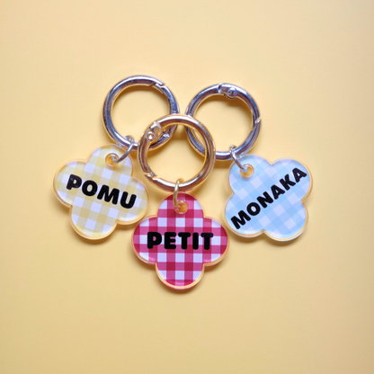 omamori charm – フラワー〈ギンガムチェック〉