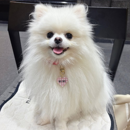 omamori charm – ハート〈ギンガムチェック〉