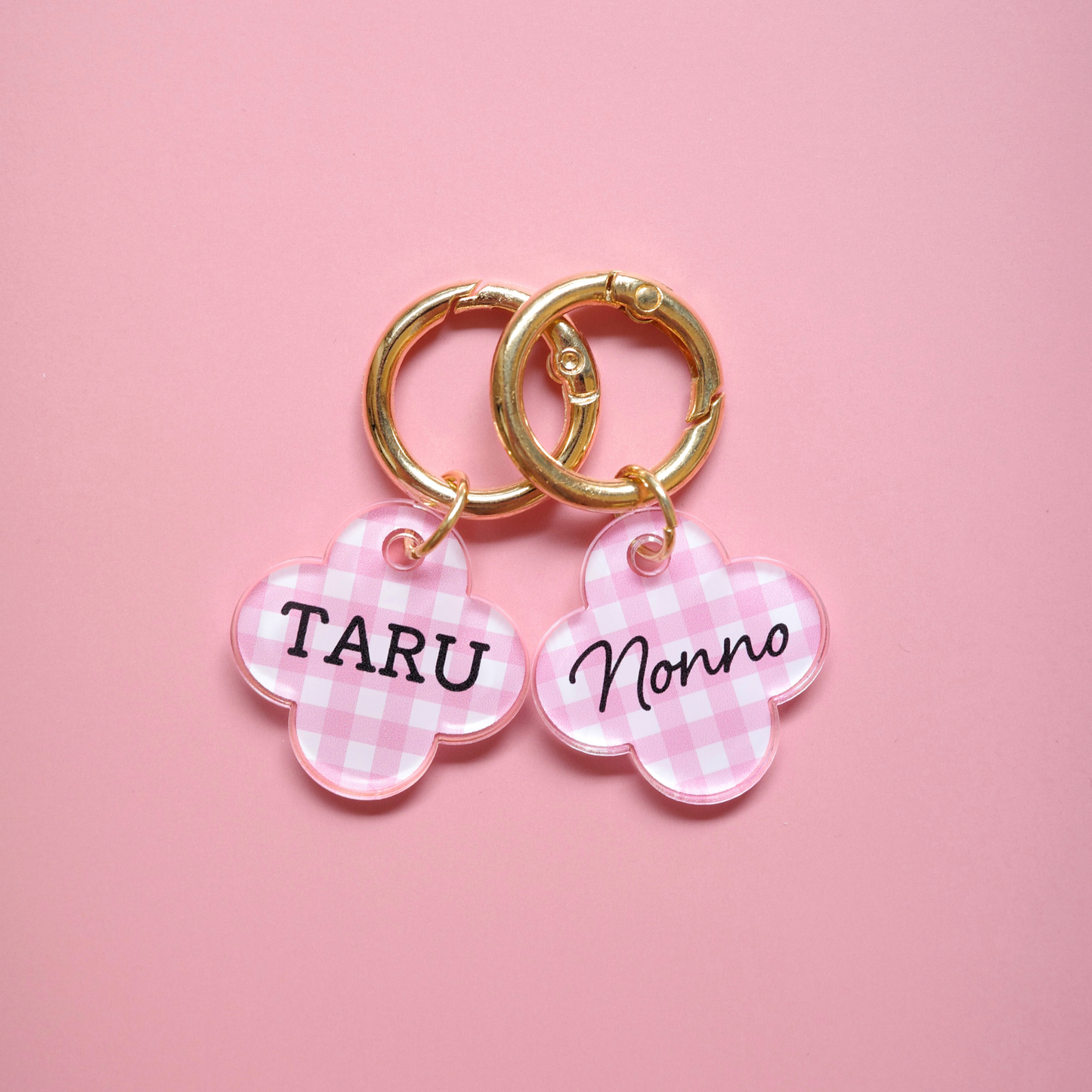 omamori charm – フラワー〈ギンガムチェック〉