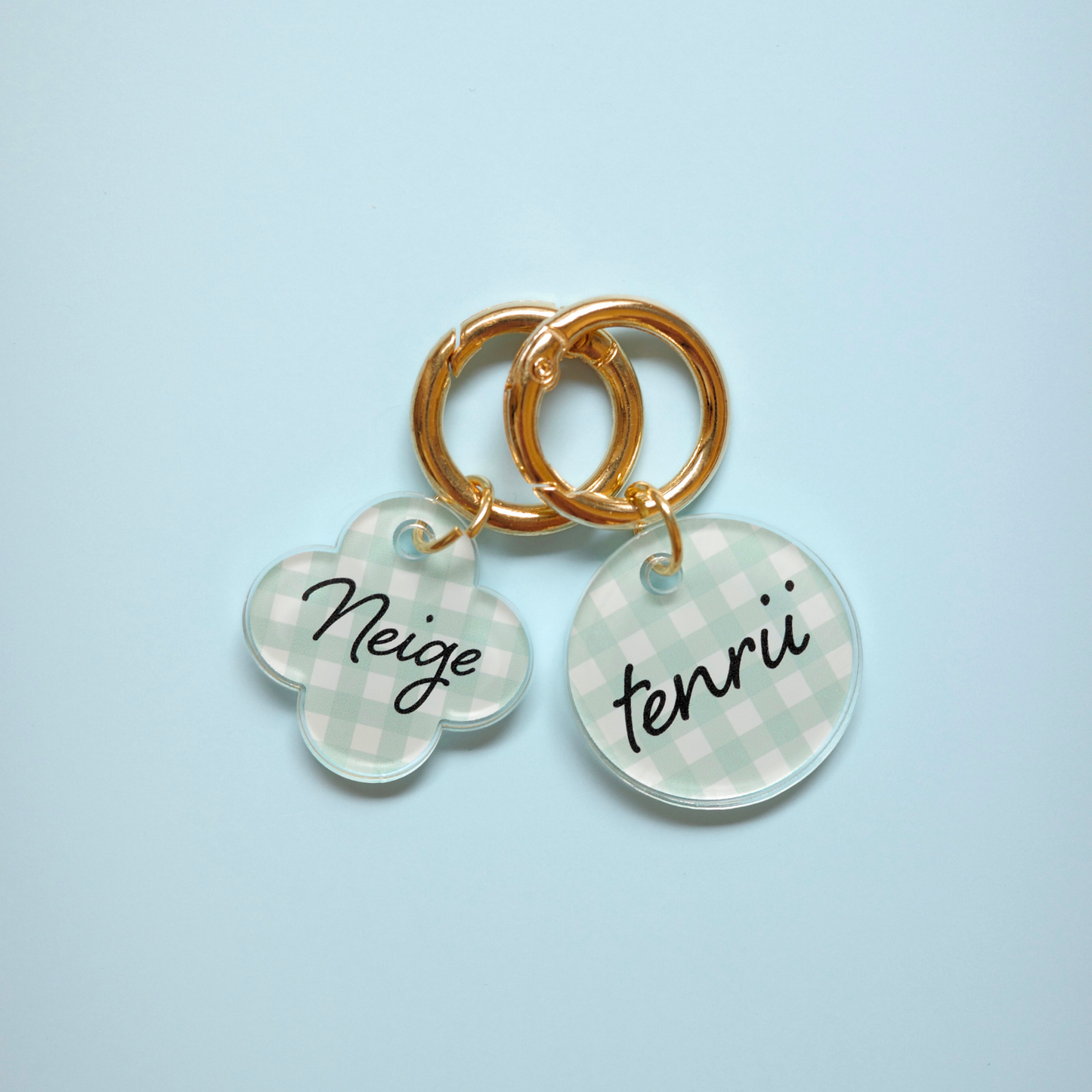 omamori charm – フラワー〈ギンガムチェック〉