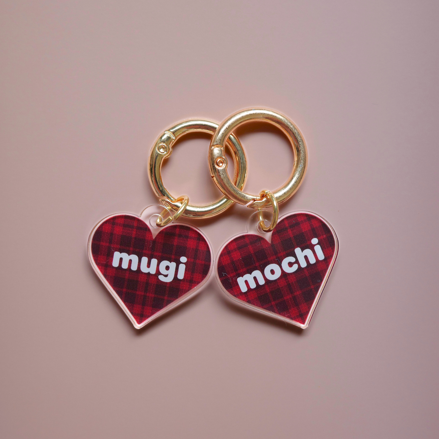 omamori charm – ハート〈チェック〉