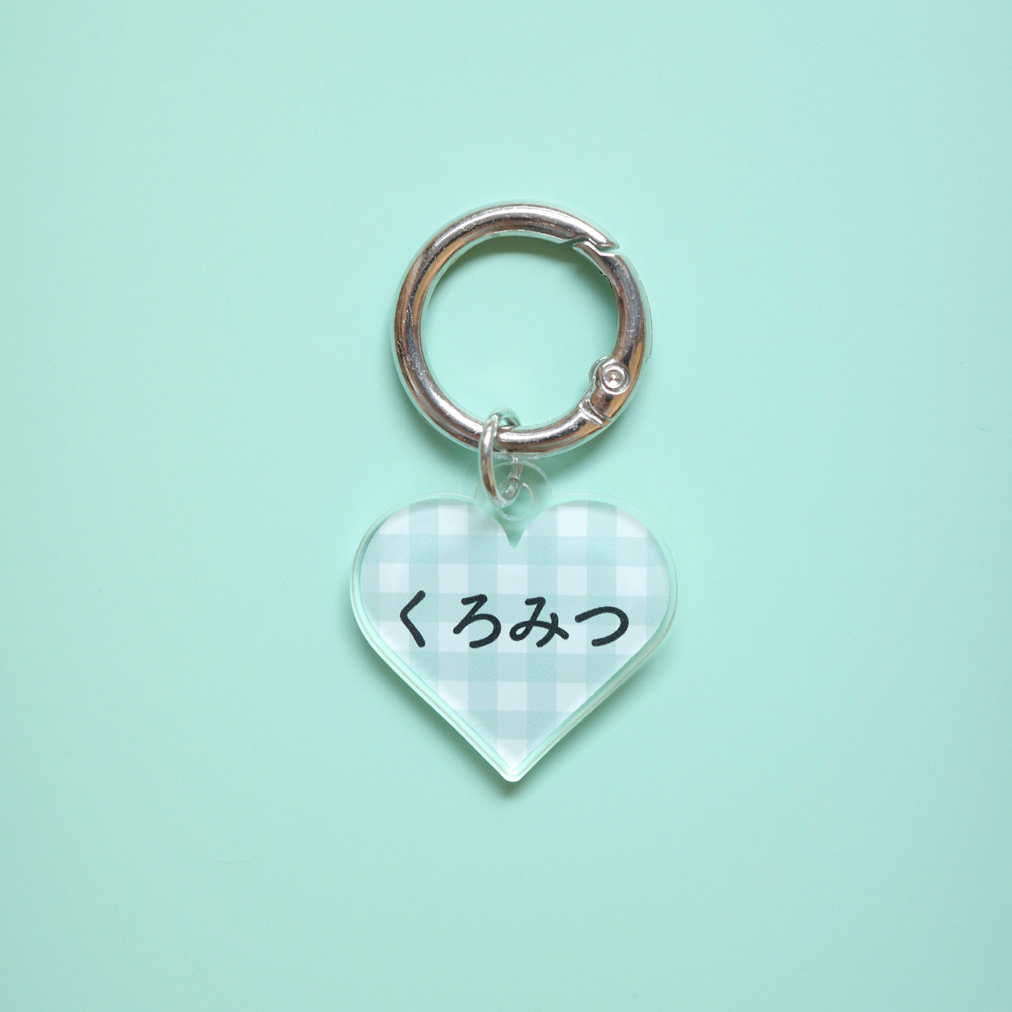 omamori charm – ハート〈ギンガムチェック〉
