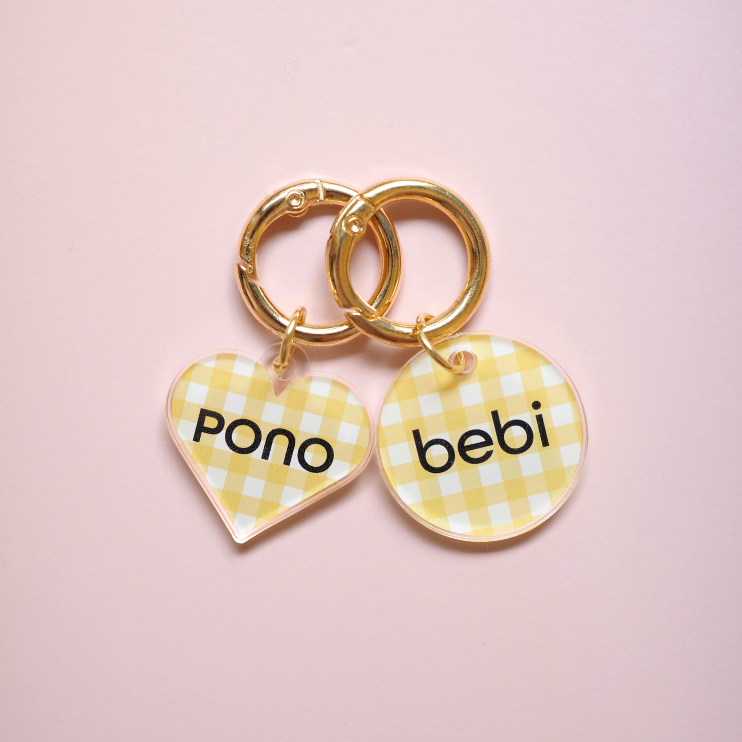 omamori charm – ハート〈ギンガムチェック〉