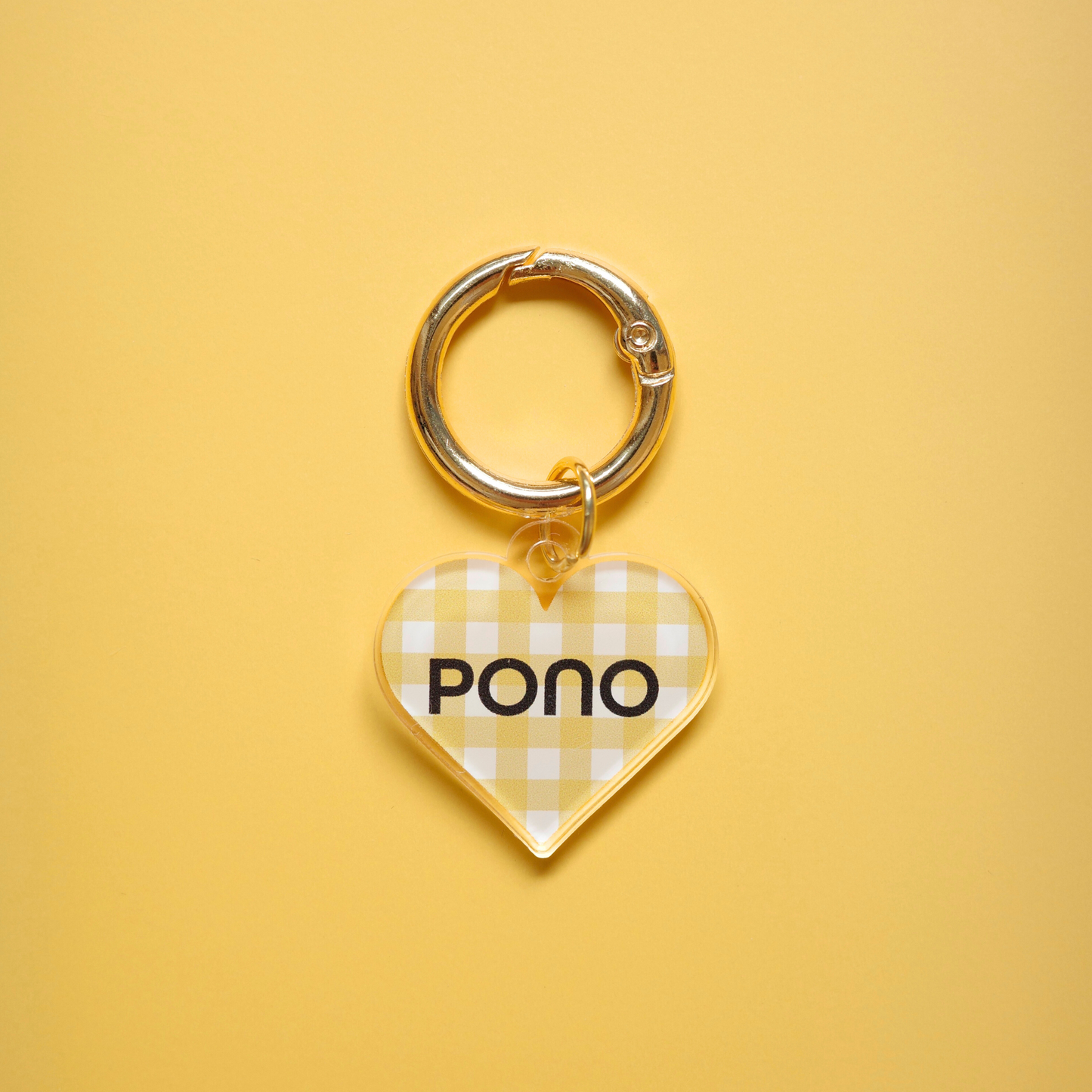 omamori charm – ハート〈ギンガムチェック〉