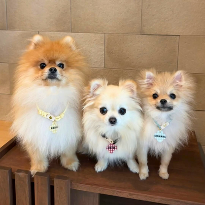 omamori charm – フラワー〈ギンガムチェック〉