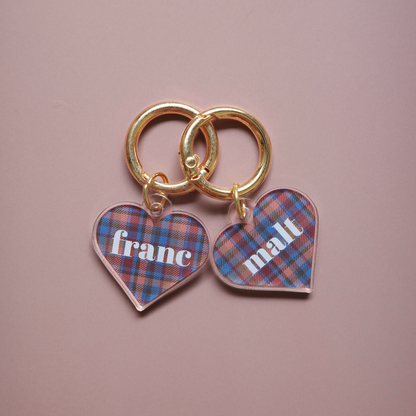 omamori charm – ハート〈チェック〉